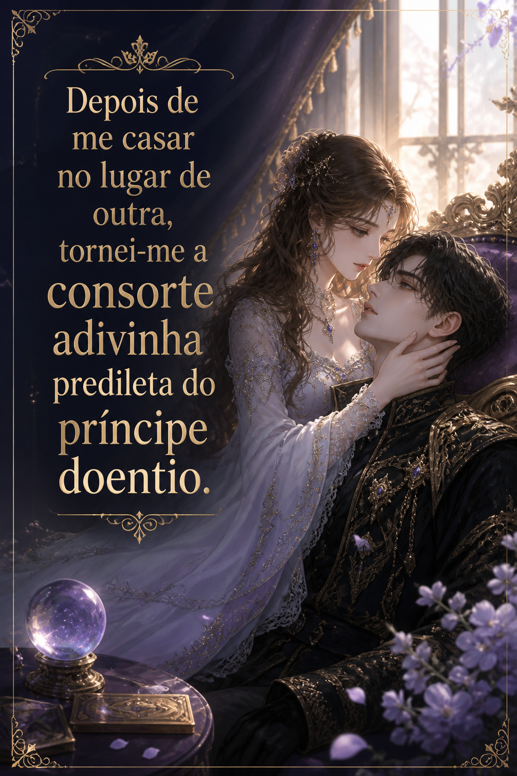 Depois de me casar no lugar de outra, tornei-me a consorte adivinha predileta do príncipe doentio.